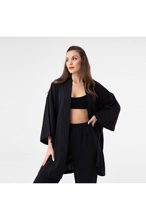ست بالاتنه و پائین تنه مشکی زنانه بافتنی Soul - کد 827941127