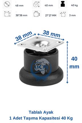 پایه مبل مشکی BlackBird Home - کد 827662751