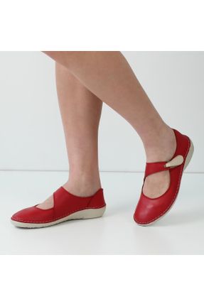 کفش کژوال قرمز زنانه پاشنه کوتاه ( 4 - 1 cm ) پاشنه ضخیم کد 827675851
