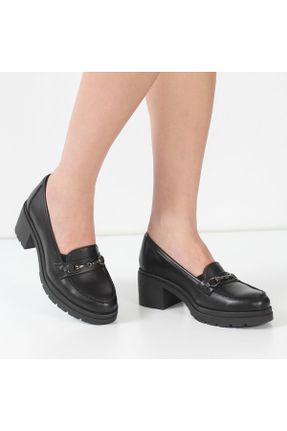 کفش کژوال مشکی زنانه پاشنه کوتاه ( 4 - 1 cm ) پاشنه ضخیم کد 827697741