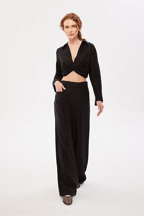 بلوز مشکی زنانه ساده Berr-ın - کد 827565327