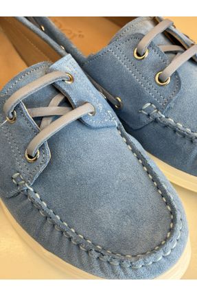 کفش لوفر آبی زنانه پاشنه کوتاه ( 4 - 1 cm ) کد 827737402