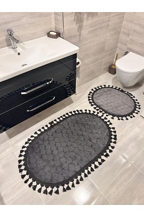 پادری حمام طوسی پلی استر Bordo Halı - کد 827678989