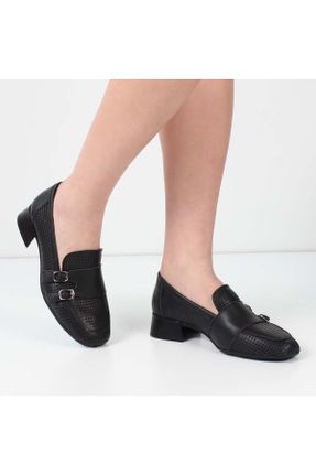 کفش کژوال مشکی زنانه پاشنه کوتاه ( 4 - 1 cm ) پاشنه ضخیم کد 827686438