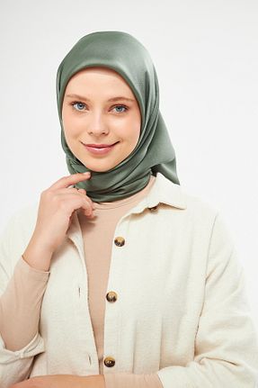 شال سبز زنانه پنبه پلی استر H&S AKSESUAR - کد 827722660