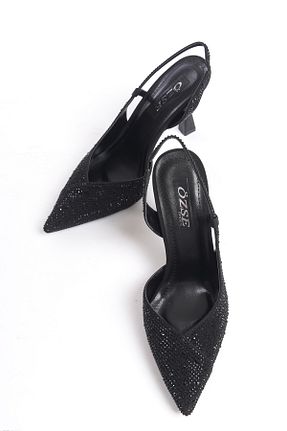 کفش استایلیتو مشکی پاشنه نازک öz se shoes - کد 827750413