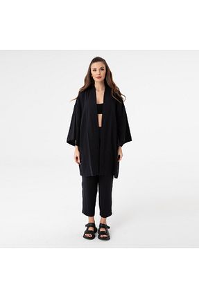 ست بالاتنه و پائین تنه مشکی زنانه بافتنی Soul - کد 827941127