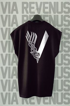 تیشرت مشکی زنانه اورسایز Vordevia - کد 827891171