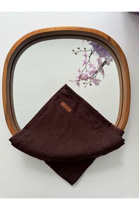 روسری قهوه ای پنبه پلی استر Bonjela - کد 827973107