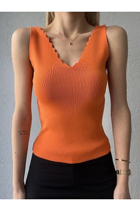 بلوز نارنجی زنانه ساده Jose Clothing - کد 827627632