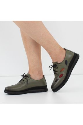 کفش کژوال خاکی زنانه پاشنه کوتاه ( 4 - 1 cm ) پاشنه ضخیم کد 827706384
