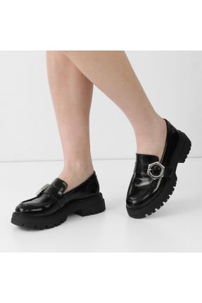 کفش کژوال مشکی زنانه پاشنه متوسط ( 5 - 9 cm ) پاشنه ضخیم کد 827670193