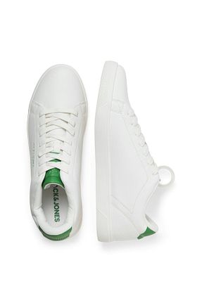 کفش اسنیکر سفید مردانه بند دار Jack & Jones - کد 827837688