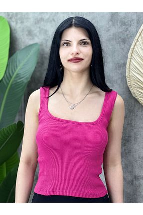 بلوز صورتی زنانه ساده madammodabir - کد 827872003