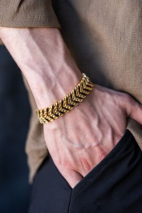 دستبند جواهر طلائی زنانه روکش طلا کد 827897821