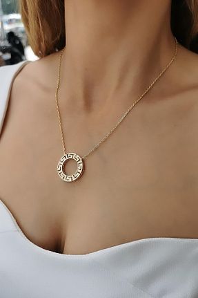 گردنبند طلا زرد زنانه 14 عیار Utku Kuyumculuk - کد 828058830