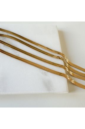 خلخال جواهری طلائی زنانه فولاد ( استیل ) کد 828133516