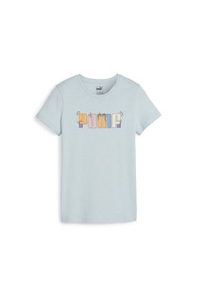 تیشرت فیروزه ای زنانه رگولار Puma - کد 828343819