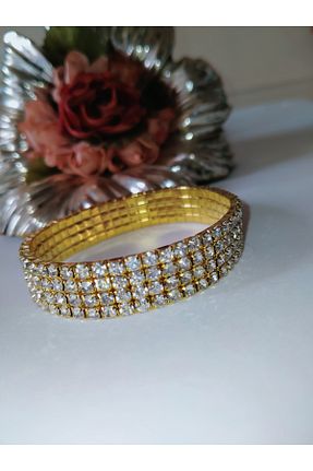 دستبند استیل (فولاد) طلائی زنانه استیل (فولاد) MİRAKSESUAR - کد 828133020