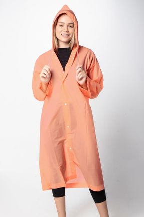 بادگیر و بارانی نارنجی زنانه ضد آب اورسایز بدون آستر کد 828096306