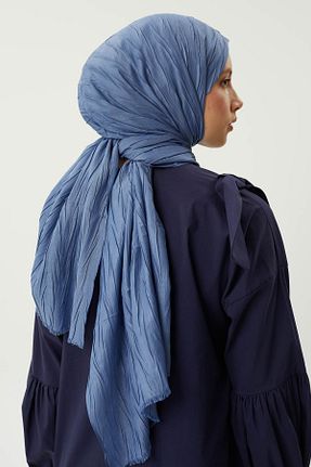 شال آبی زنانه پنبه ای Coco Scarfs - کد 828274422