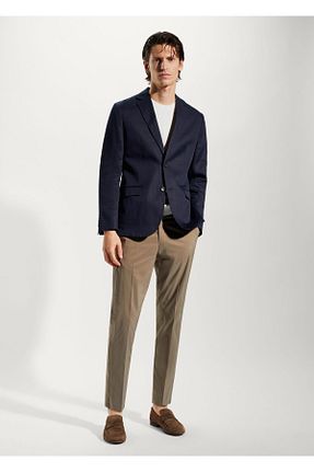 کت سرمه ای مردانه اسلیم فیت MANGO Man - کد 826251520