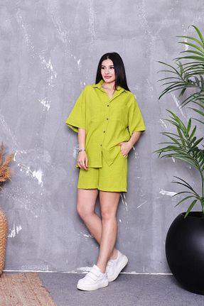 ست بالاتنه و پائین تنه سبز زنانه بافتنی ZEYWEAR - کد 828129669
