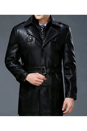 مانتو بلند مشکی مردانه NYC GİYİM TEKSTİL - کد 828284016