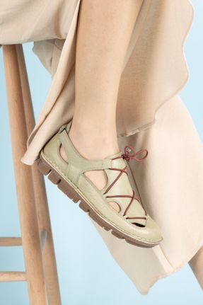 کفش کژوال خاکی زنانه پاشنه کوتاه ( 4 - 1 cm ) پاشنه ساده کد 828113118