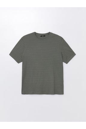تی شرت سبز مردانه رگولار یقه گرد کد 828516863