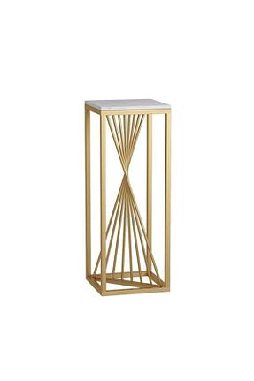 میز جلو مبلی طلائی فلزی Püff Konsept Sanat & Dekorasyon - کد 828605374
