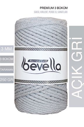 نخ بافندگی طوسی Bevella Macrame Cord - کد 828467805