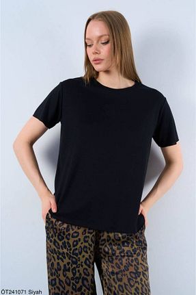 تیشرت مشکی زنانه Relaxed Liora - کد 828473820