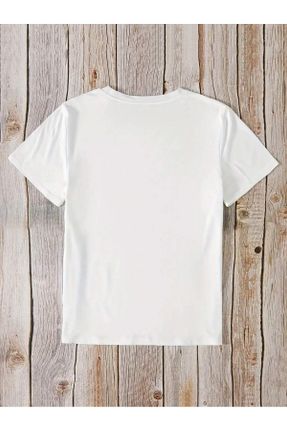 تی شرت سفید مردانه رگولار یقه گرد پنبه - پلی استر تکی پوشاک ورزشی کد 828495360