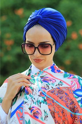 کلاه شنای حجاب سرمه ای زنانه Amisos Bone Şal Hazır Tesettür Giyim - کد 116720359