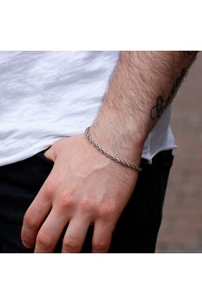 دستبند استیل (فولاد) طوسی مردانه استیل ضد زنگ Tesbihcibaba - کد 117107572
