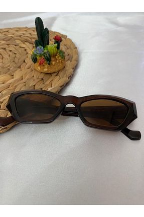 عینک آفتابی قهوه ای زنانه UV400 Makro Optik - کد 117132054