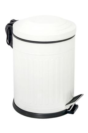سطل زباله سفید استیل ضد زنگ 5 L کد 117437673