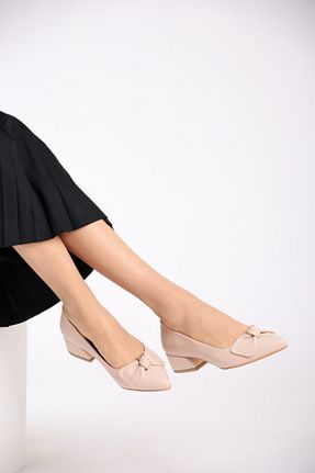 کفش پاشنه بلند کلاسیک بژ زنانه چرم مصنوعی FORS SHOES - کد 117892461