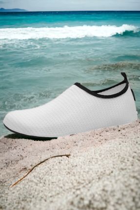 کفش ساحلی سفید زنانه پارچه نساجی کد 827981393