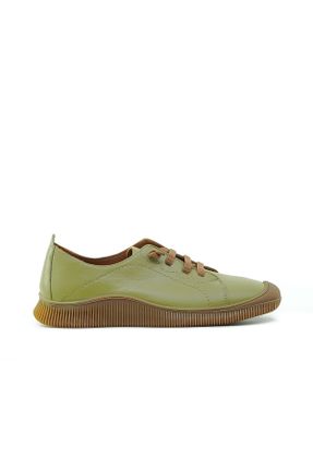 کفش کژوال سبز زنانه چرم طبیعی پاشنه کوتاه ( 4 - 1 cm ) پاشنه ساده کد 828177070