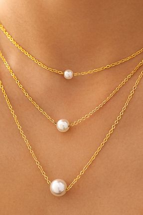 گردنبند جواهر رنگی زنانه مروارید Alyeska Saç Aksesuarları - کد 828480140