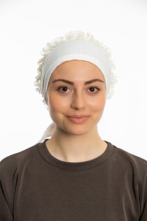 کلاه شنای اسلامی سفید زنانه کد 828450991