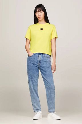 شلوار جین سرمه ای زنانه پاچه ساده Tommy Jeans - کد 828611493