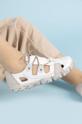 کفش کژوال سفید زنانه پاشنه کوتاه ( 4 - 1 cm ) پاشنه ساده کد 828645176
