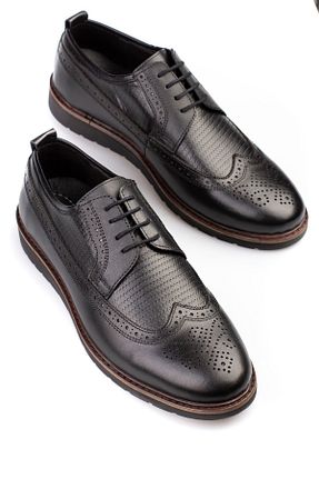 کفش کلاسیک مشکی مردانه چرم خالص maximoda - کد 828354730