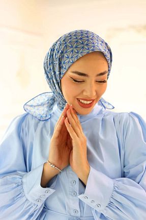 روسری طوسی پنبه ای Silk Home - کد 828409307