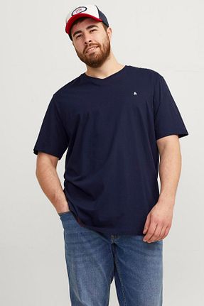 تیشرت سایز بزرگ سرمه ای مردانه سایز بزرگ Jack & Jones - کد 828606617