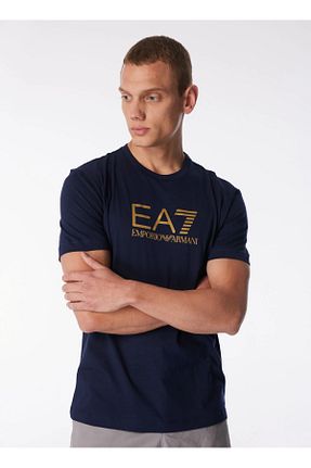 تیشرت سرمه ای مردانه اسلیم فیت EA7 - کد 828633992