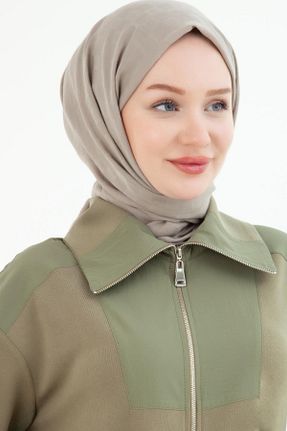 ست بالاتنه و پائین تنه حجاب خاکی زنانه Straight Armine TREND - کد 825272882